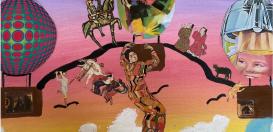 Die Kunst-AG "Connect" beschäftigte sich mit der kollaborativen Erstellung von Kunstwerken.