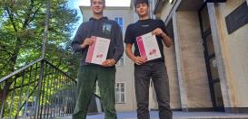 Maxim Akinschin und Aleksandar Lymperakakis aus der 10a haben erfolgreich am Wettbewerb „Chemie – die stimmt!“ teilgenommen.